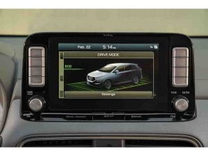 شاشة هيونداي كونا الكهربائية 2021 1