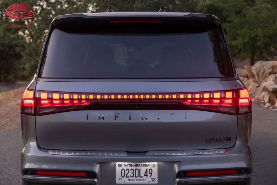 إنفينيتي QX80 2025 رفاهية غير مسبوقة وقوة مبهرة في SUV فاخرة بثوب جديد! 4 خلفية إنفينيتي qx80 2025