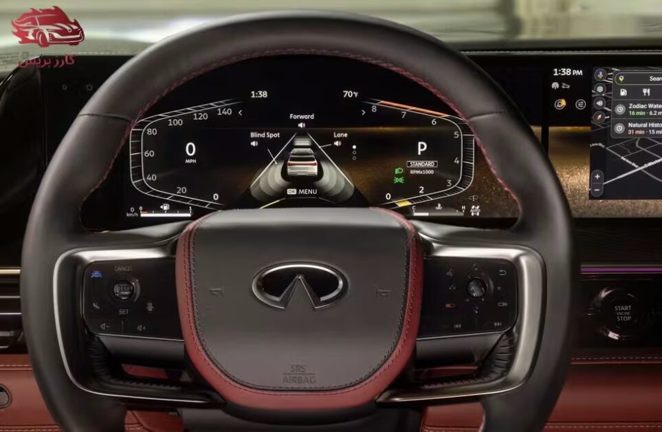 إنفينيتي QX80 2025 رفاهية غير مسبوقة وقوة مبهرة في SUV فاخرة بثوب جديد! 6 عجلة قيادة إنفينيتي qx80 2025