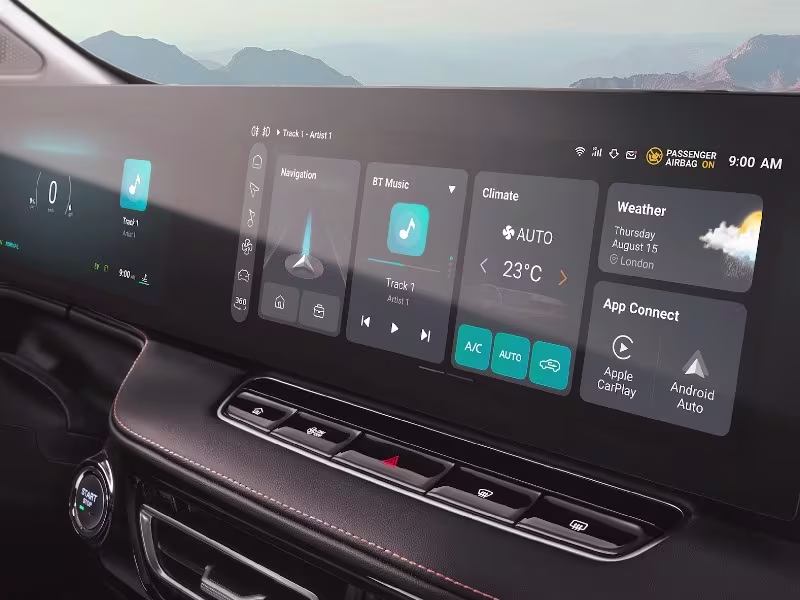 إم جي HS 2026 : كشف الستار عن الجيل الجديد 10 شاشة ام جي hs 2026 1